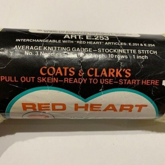 CLS Yarn Red Heart Wintuck Baby Yellow 2 oz. Crochet knit - Picture 5 of 6